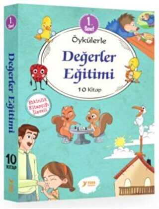 1. Sınıf Öykülerle Değerler Eğitimi Seti 10 Kitap Takım -  | Avrupa Kitabevi