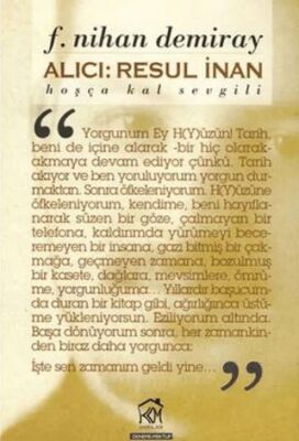 Alıcı: Resul İnan Hoşça Kal Sevgili - Anı Mektup ve Günlük Kitapları | Avrupa Kitabevi