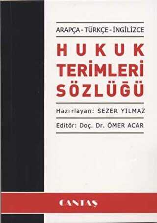 Arapça - Türkçe - İngilizce - Hukuk Terimleri Sözlüğü - Sözlükler | Avrupa Kitabevi