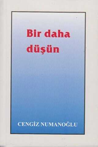 Bir Daha Düşün - Şiir Kitapları | Avrupa Kitabevi