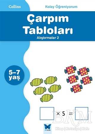 Collins Kolay Öğreniyorum - Çarpım Tabloları Alıştırmalar 2 5-7 Yaş -  | Avrupa Kitabevi