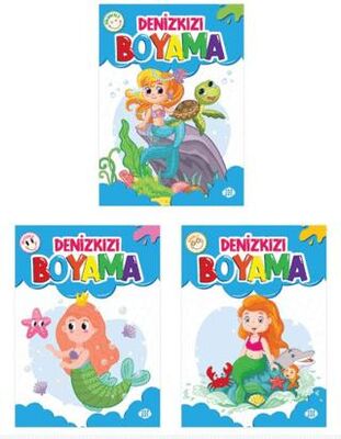 Denizkızı Boyama Seti 3 Kitap - Çocuk Boyama Kitapları | Avrupa Kitabevi