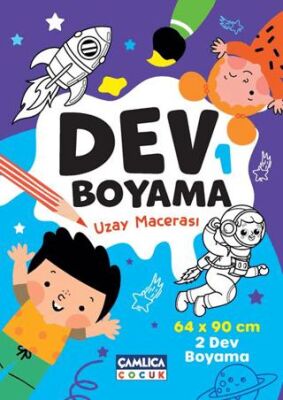 Dev Boyama 1 Uzay Macerası - Çocuk Boyama Kitapları | Avrupa Kitabevi