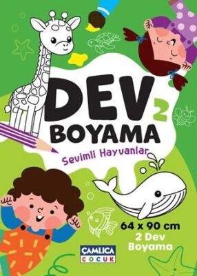 Dev Boyama-2 Sevimli Hayvanlar - Çocuk Boyama Kitapları | Avrupa Kitabevi