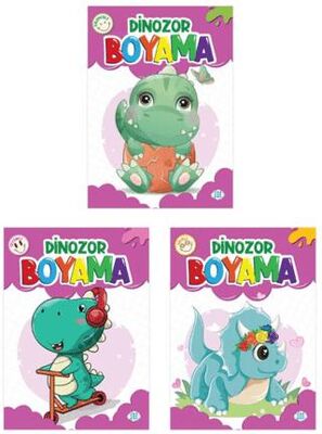 Dinozor Boyama Seti 3 Kitap - Çocuk Boyama Kitapları | Avrupa Kitabevi