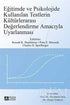 Eğitimde ve Psikolojide Kullanılan Testlerin Kültürlerarası Değerlendirme Amacıyla Uyarlanması -  | Avrupa Kitabevi