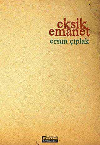 Eksik Emanet - Şiir Kitapları | Avrupa Kitabevi