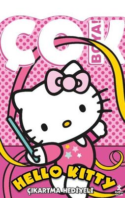 Hello Kitty - Çok Boya! Çıkartmalı Dev Boyama Kitabı - Çocuk Boyama Kitapları | Avrupa Kitabevi