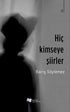 Hiç Kimseye Şiirler - Şiir Kitapları | Avrupa Kitabevi