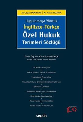 İngilizce-Türkçe Özel Hukuk Terimleri Sözlüğü - İngilizce Sözlükler | Avrupa Kitabevi