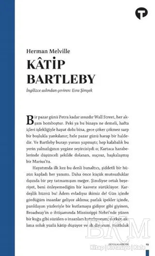 Katip Bartleby - Roman | Avrupa Kitabevi