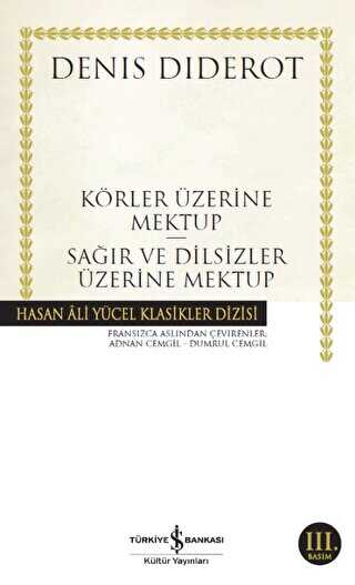 Körler Üzerine Mektup - Sağırlar ve Dilsizler Üzerine Mektup - Fransız Edebiyatı Kitapları | Avrupa Kitabevi