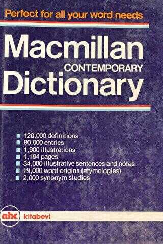 Macmillan Contemporary Dictionary - İngilizce Sözlükler | Avrupa Kitabevi