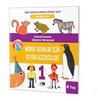 Minik Dehalar İçin Beyin Egzersizleri 4+ Yaş - Zeka Gelişimi Kitapları | Avrupa Kitabevi