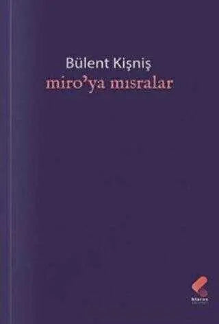 Miro’ya Mısralar - Şiir Kitapları | Avrupa Kitabevi