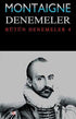 Montaigne Denemeler - Bütün Denemeler 4 - Denemeler | Avrupa Kitabevi