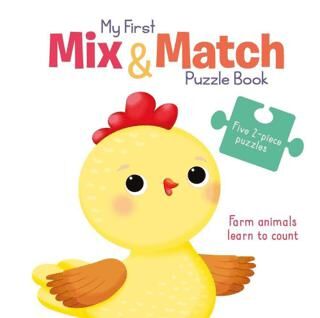 My First Mix & Match Puzzle Book: Farm Animals Learn to Count - Hikayeler | Avrupa Kitabevi