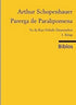Parerga ile Paralipomena Ya da Kısa Felsefe Denemeleri 1. Kitap - Genel Felsefe Kitapları | Avrupa Kitabevi