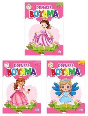 Prenses Boyama Kitabı 3 Kitap - Çocuk Boyama Kitapları | Avrupa Kitabevi