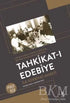 Tahkikat-ı Edebiye - Roman | Avrupa Kitabevi