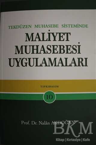 Tek Düzen Muhasebe Sisteminde Maliyet Muhasebesi Uygulamaları -  | Avrupa Kitabevi