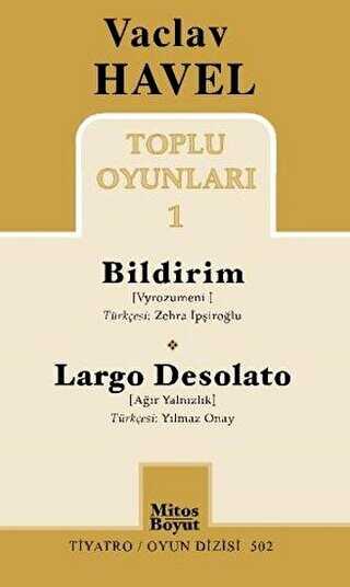 Toplu Oyunları 1 : Bildirim - Largo Desolato - Oyun Kitapları | Avrupa Kitabevi