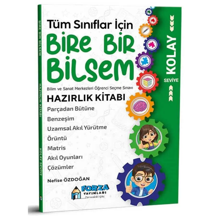 Tüm Sınıflar İçin Kolay Seviye Bire Bir Bilsem Hazırlık Kitabı -  | Avrupa Kitabevi