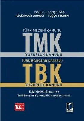 Türk Medeni Kanunu TMK - Türk Borçlar Kanunu TBK -  | Avrupa Kitabevi