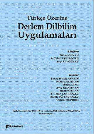 Türkçe Üzerine Derlem Dilbilim Uygulamaları - Araştıma ve İnceleme Kitapları | Avrupa Kitabevi