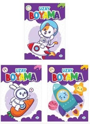 Uzay Boyama Seti 3 Kitap - Çocuk Boyama Kitapları | Avrupa Kitabevi