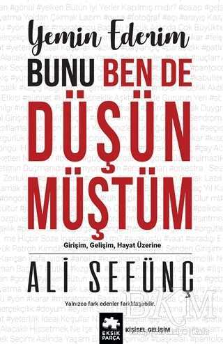 Yemin Ederim Bunu Ben De Düşünmüştüm - Kişisel Gelişim Kitapları | Avrupa Kitabevi